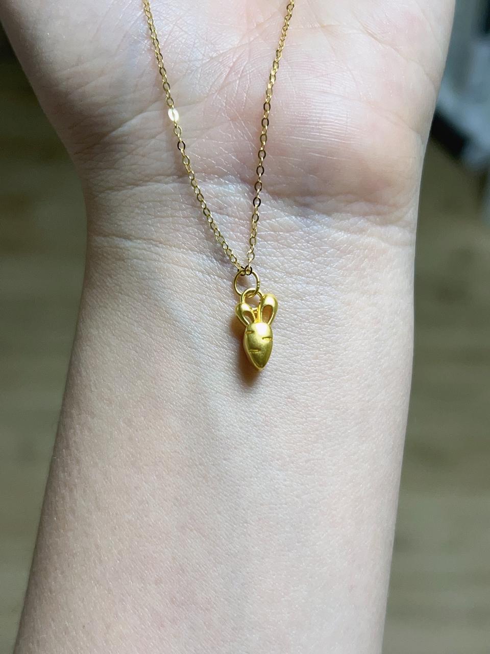 24K 당근목걸이 새상품(18K체인포함)