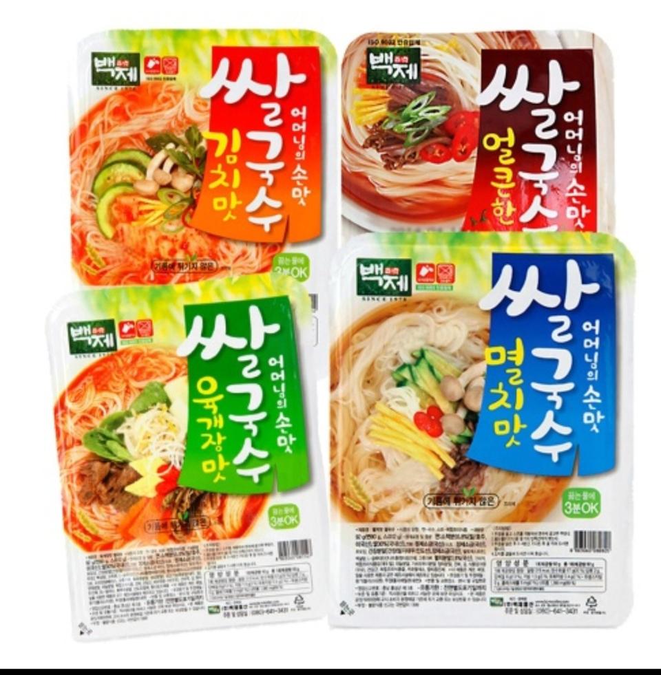 (택배비 무료) 백제 쌀국수 92g 4종