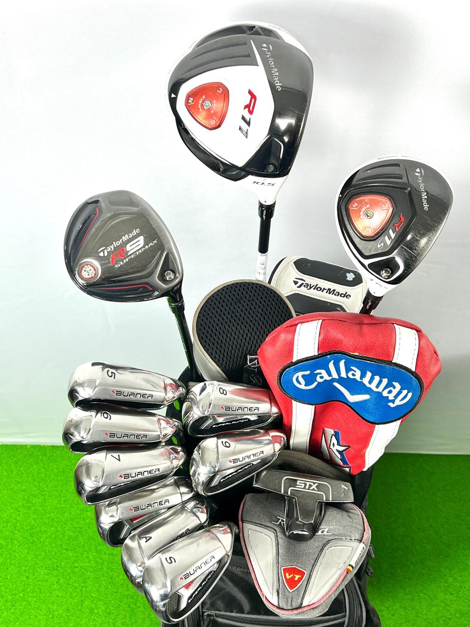 테일러메이드 R11 버너 경량스틸 조합 실속 풀세트 캐디백 포함