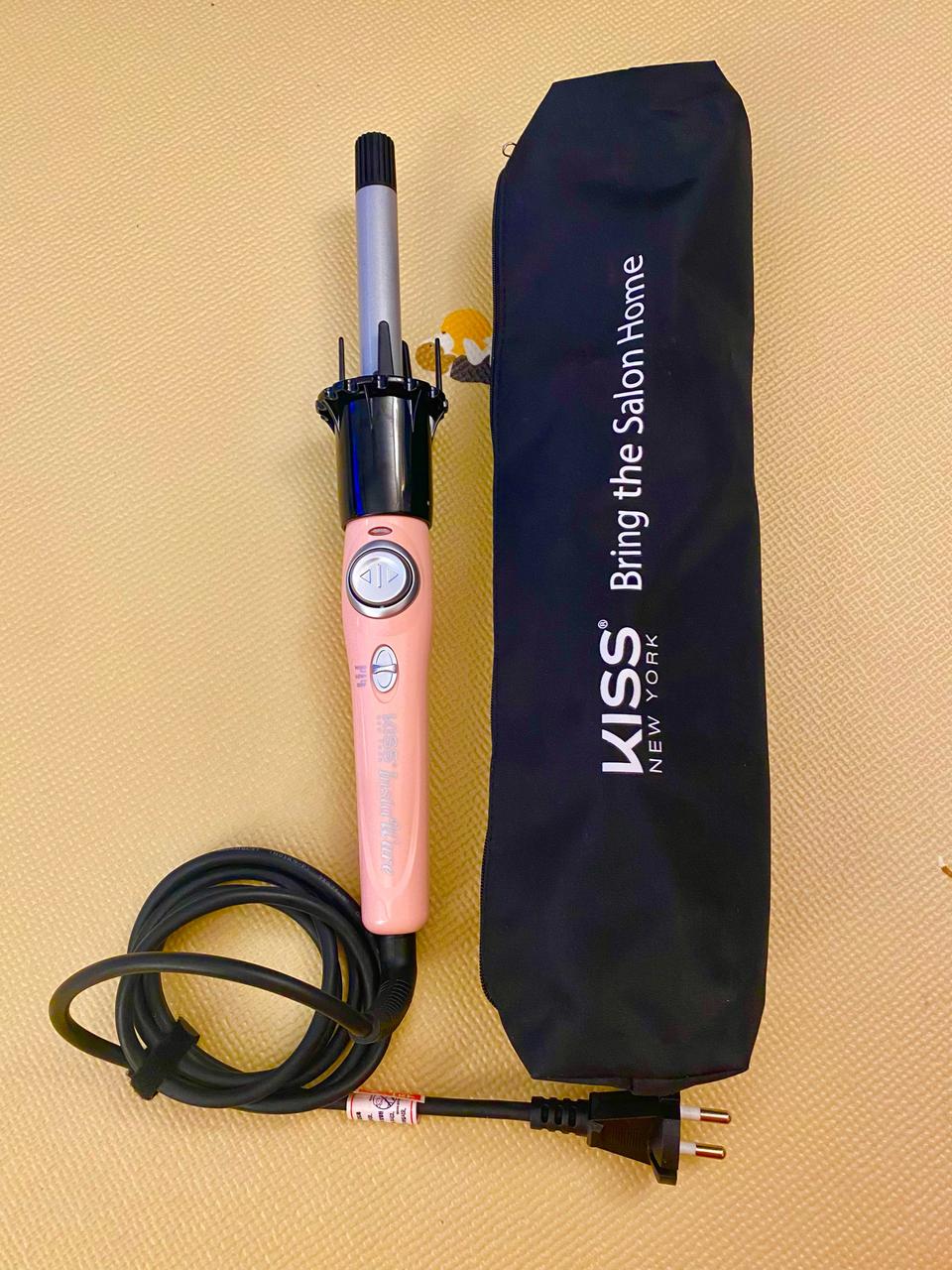 키스뉴욕 인스타웨이브 핑크 자동회오리 봉고데기 20mm