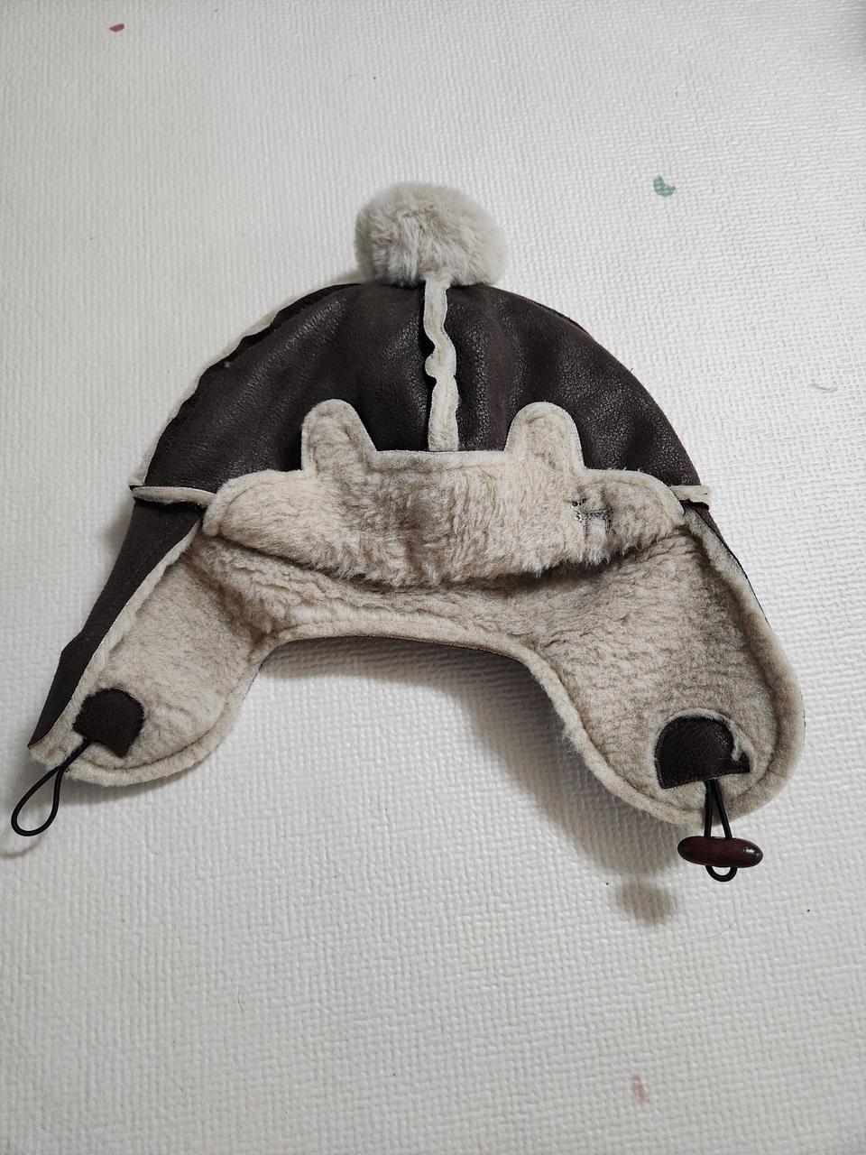 새상품 - 유아 무스탕 모자