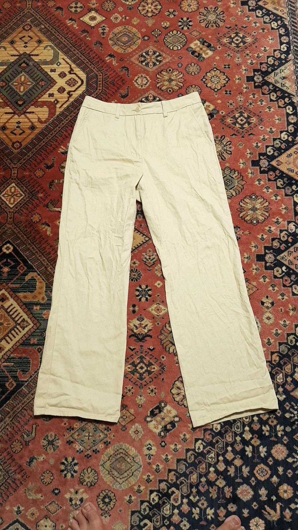 플랙진 오버핏면바지 29인치 기장101