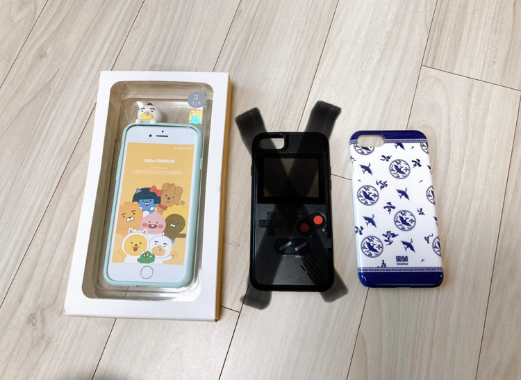 아이폰se2 케이스 (카카오, 청화백자)