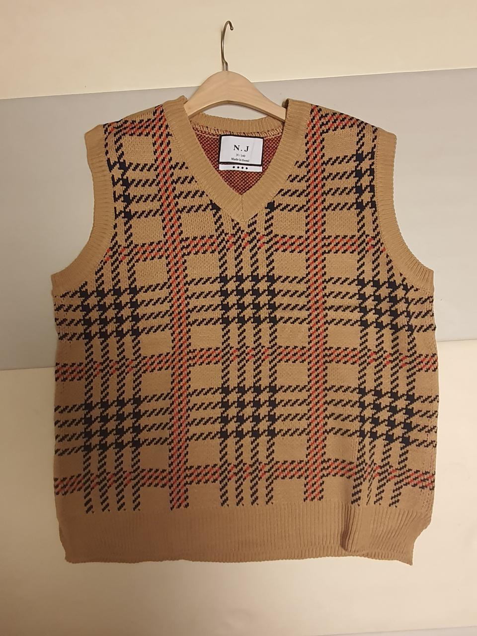 카멜색니트조끼 새상품