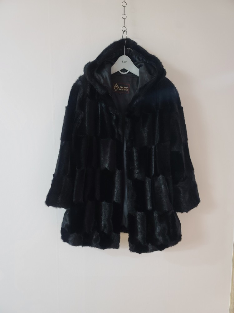 에코퍼 후드 하프코트ㅡL