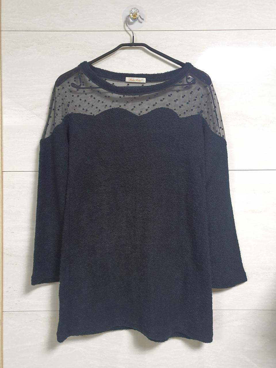 망사레이스 롱니트 여성~55