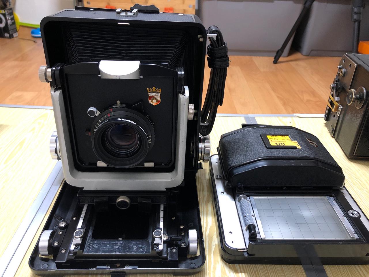 4x5대형카메라+위스타120중형필름홀더