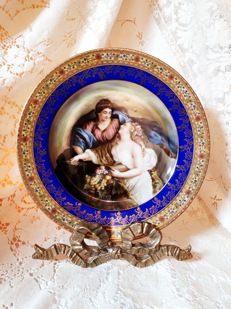 ❤앤틱 엘리자베스 루이스 비제 르브룅 장식접시