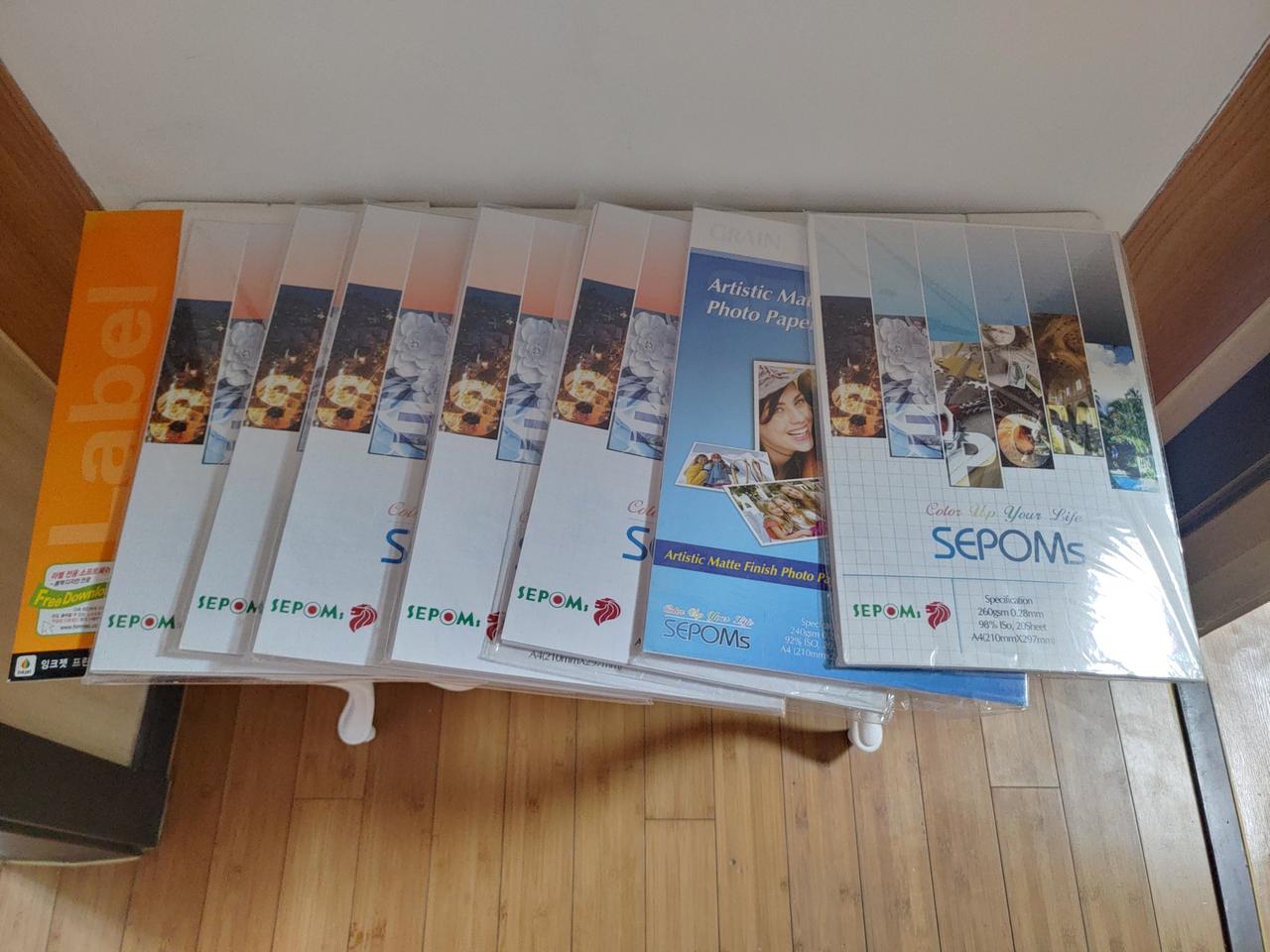 포토 앨범 인화지 a4 사진 인화지 140장+@