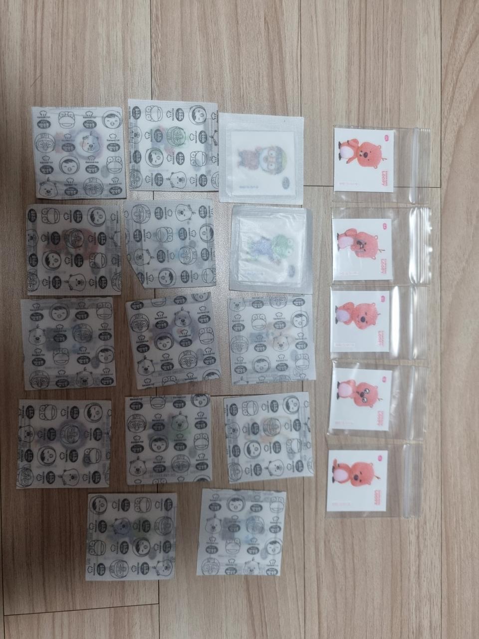 잔망루피,뽀로로 띠부띠부씰 일괄 팝니다