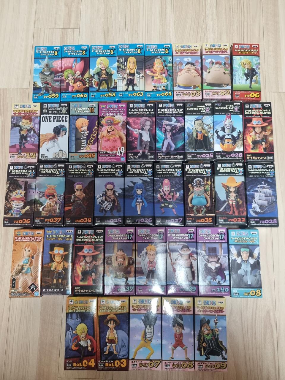 원피스 피규어 월콜 일괄 싸게 팝니다