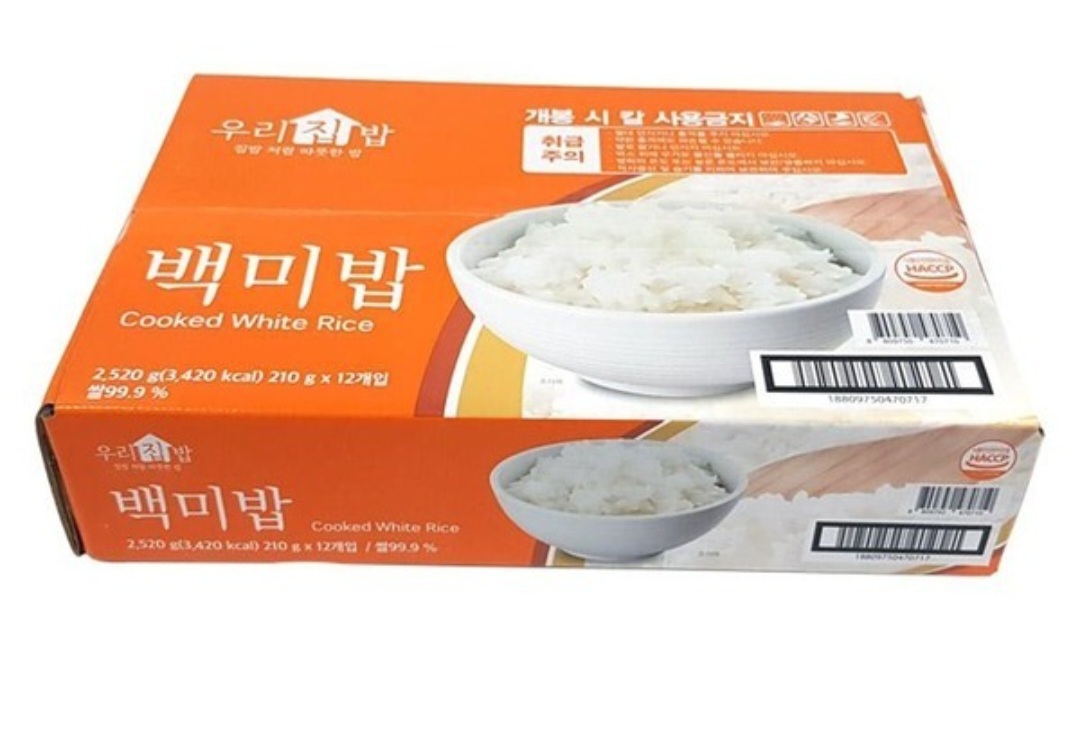 (택배비 무료) 우리집밥 즉석 백미밥 210g