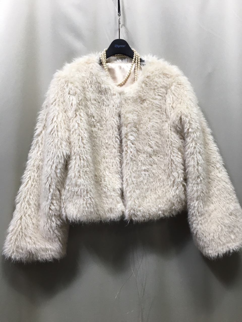 페이크퍼 인조털 모피 코트.뽀글이.인조양털