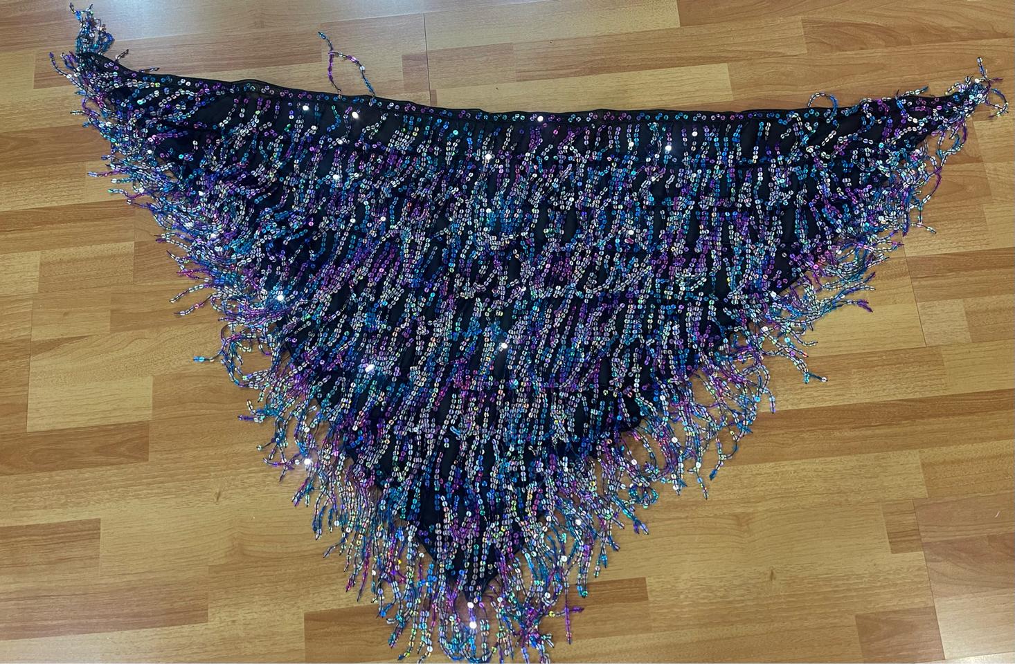 스팽글 가득 힙스카프