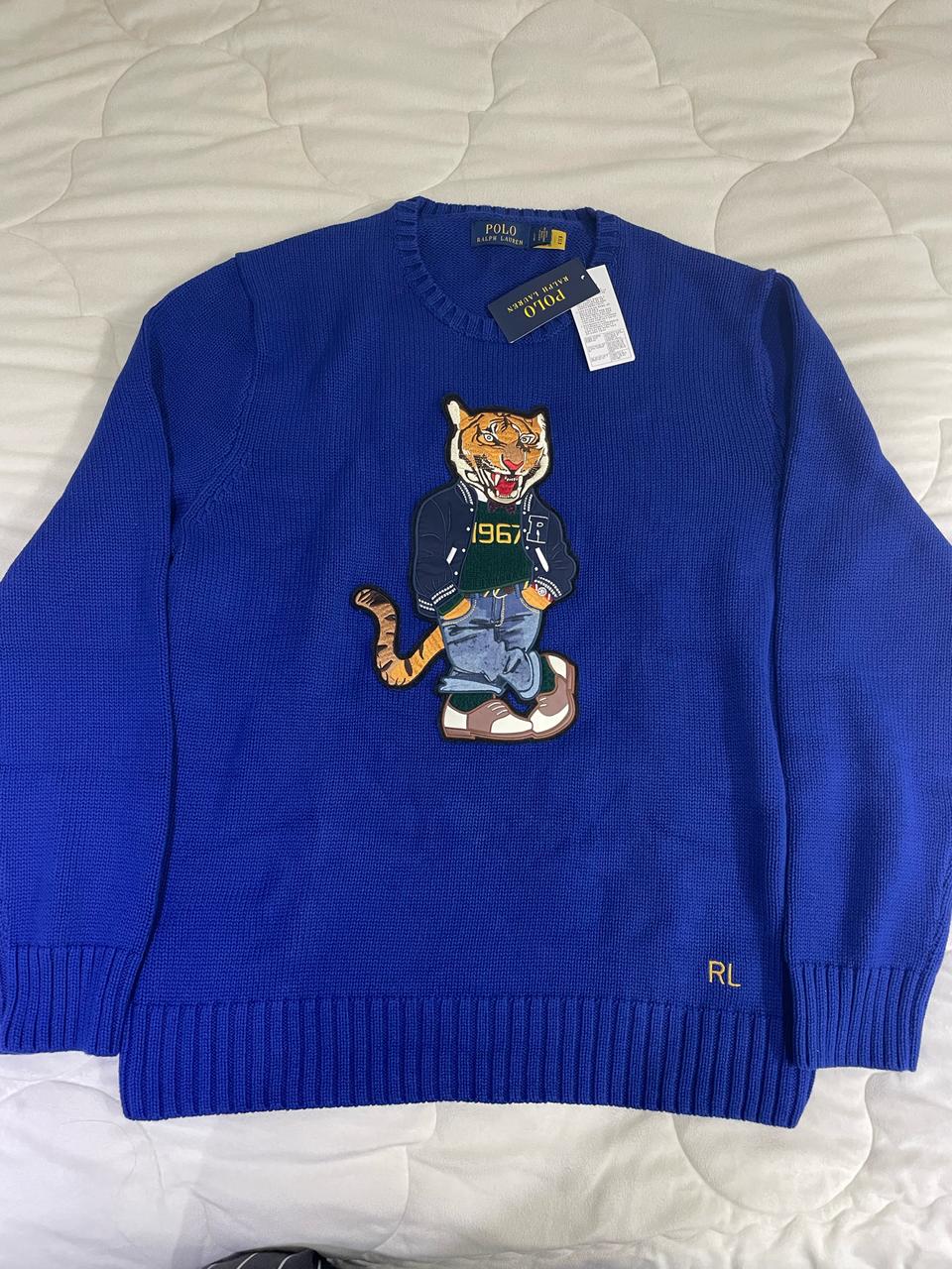 새상품 폴로 랄프로렌 타이거 니트 L