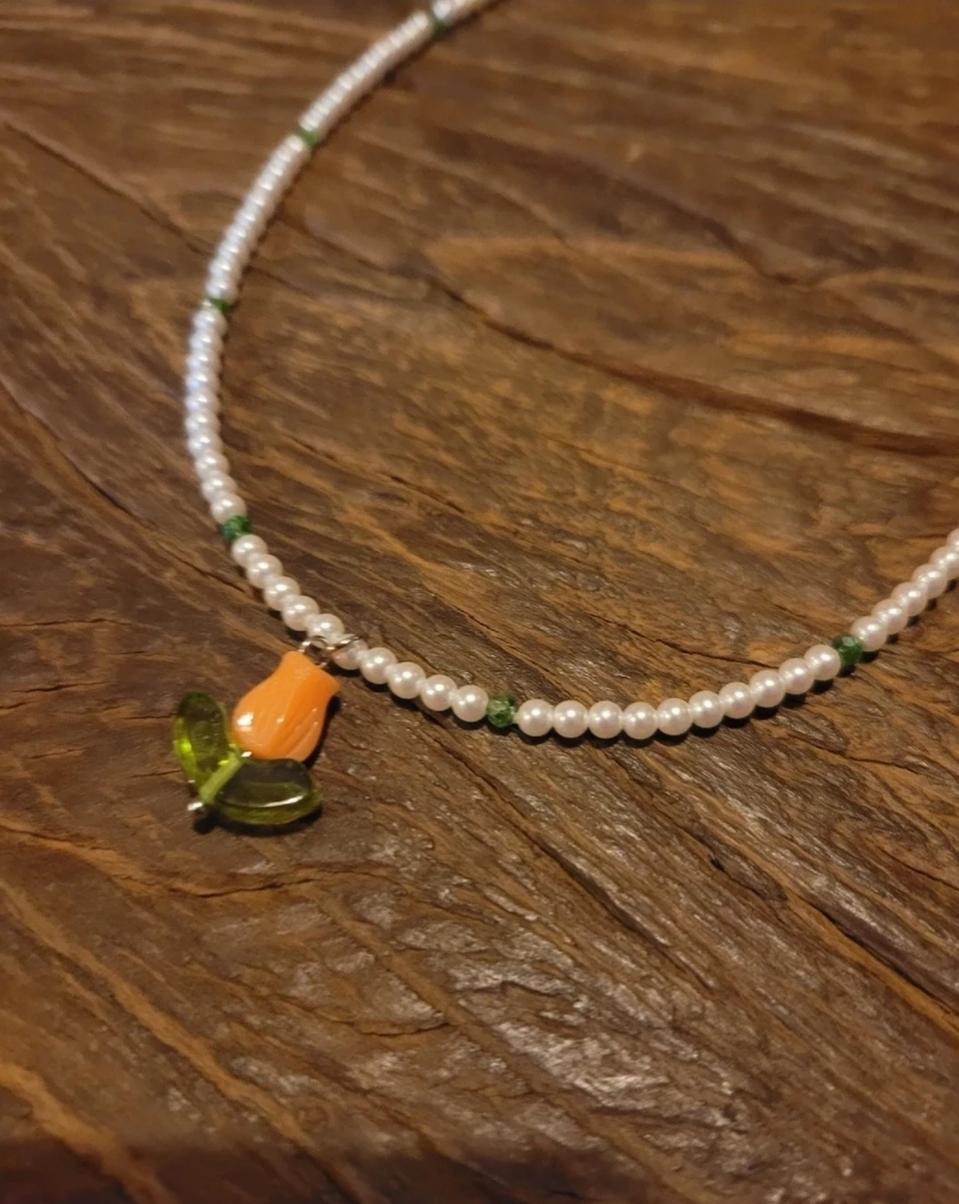 (2칼라)비즈목걸이