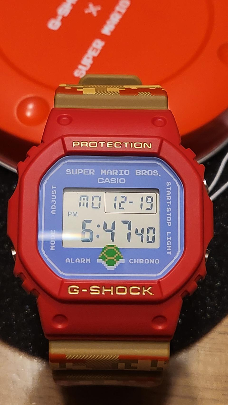 지샥 DW-5600SMB 한정판 슈퍼마리오 브라더스 콜라보