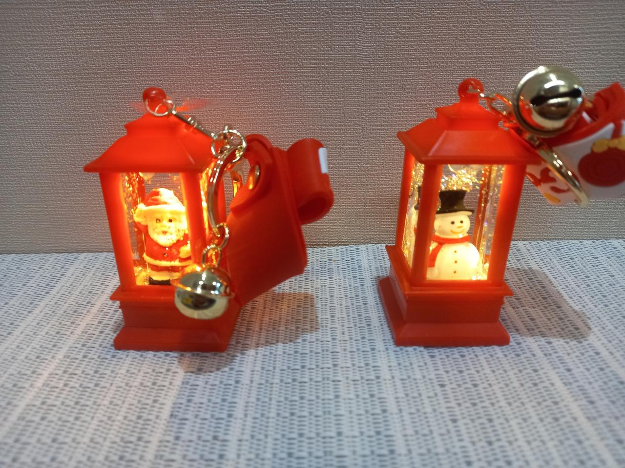 정품)크리스마스 LED무드조명키링2종세트 미개봉크리스마스 산타