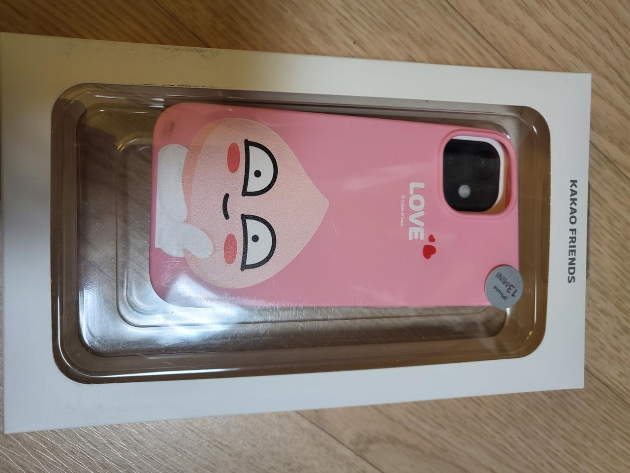 아이폰13미니 정품 카카오 러브소프트 케이스