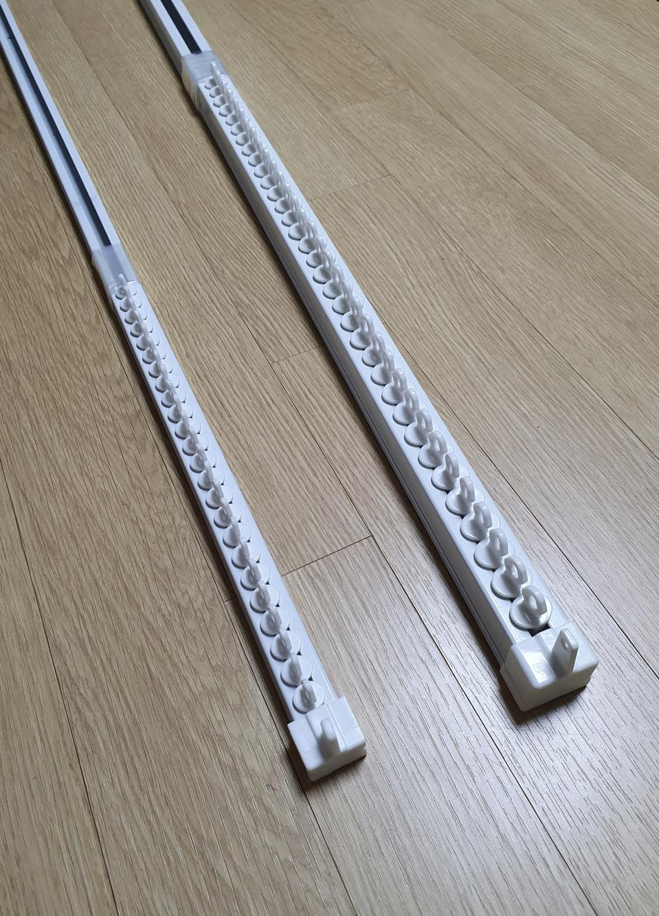 [커튼레일] 화이트 커튼레일 2개 (8자+10자)