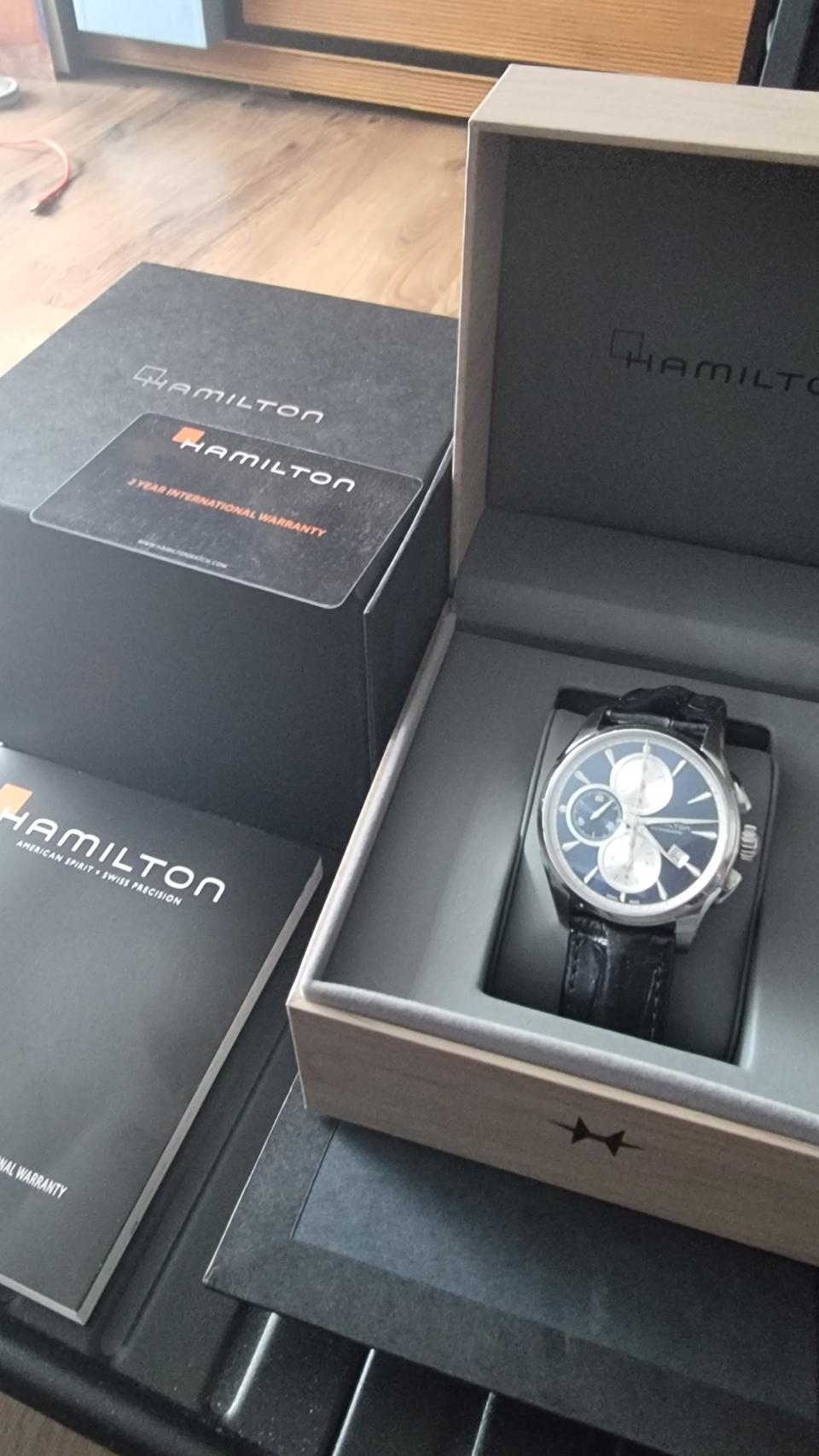 해밀턴 재즈마스터 오토크로노 신형 남성시계