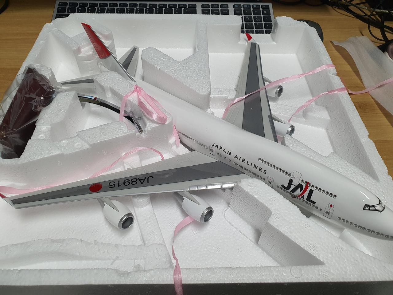 1:150 대형 모형비행기 JAL항공 레진 약 50cm