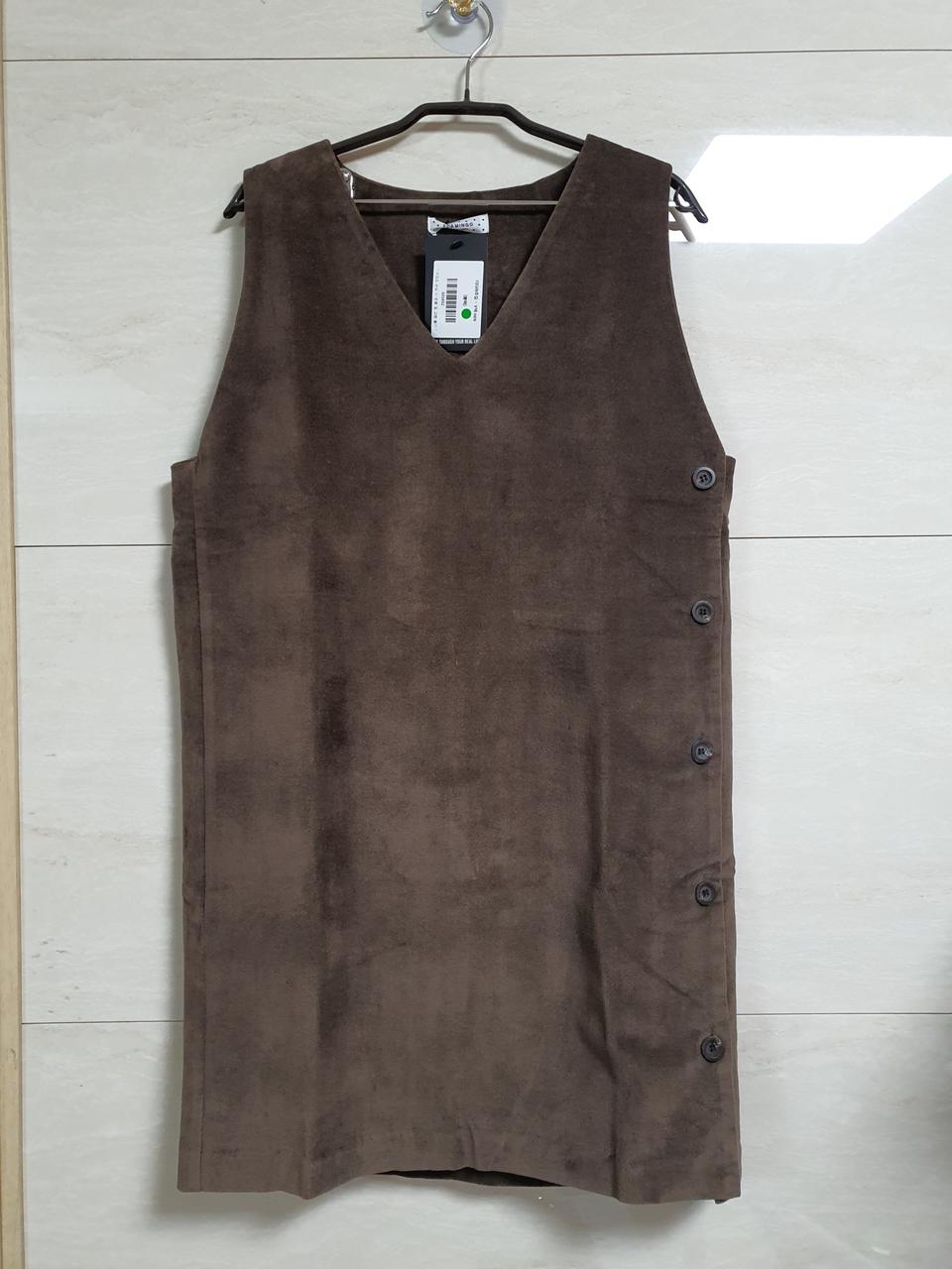 조끼형 레이어드원피스 택상품55~날씬66