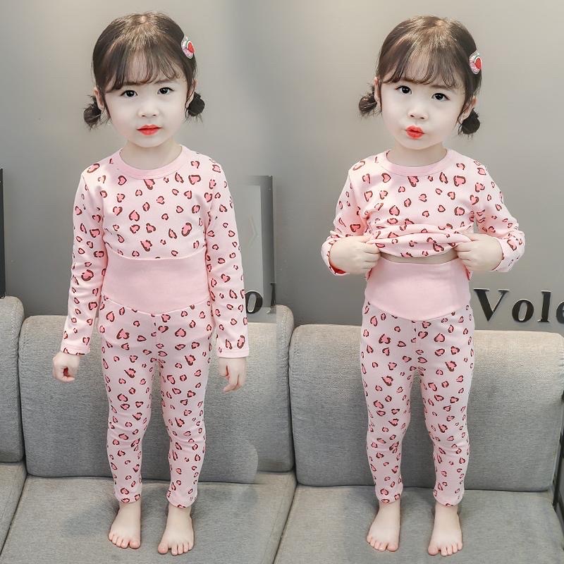 1. 유아동 가을 겨울 배앓이 방지 실내복 내의 세트