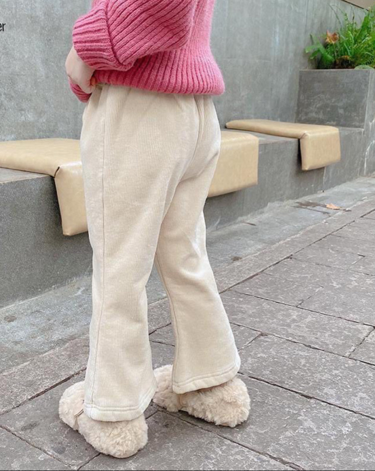 14. 영아 겨울용 도톰 기모 플레어 팬츠 캐주얼 팬츠