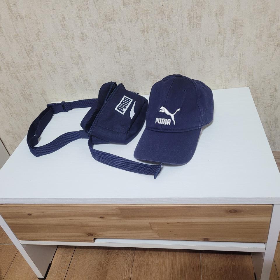 퓨마 모자 가방 세트 힙색