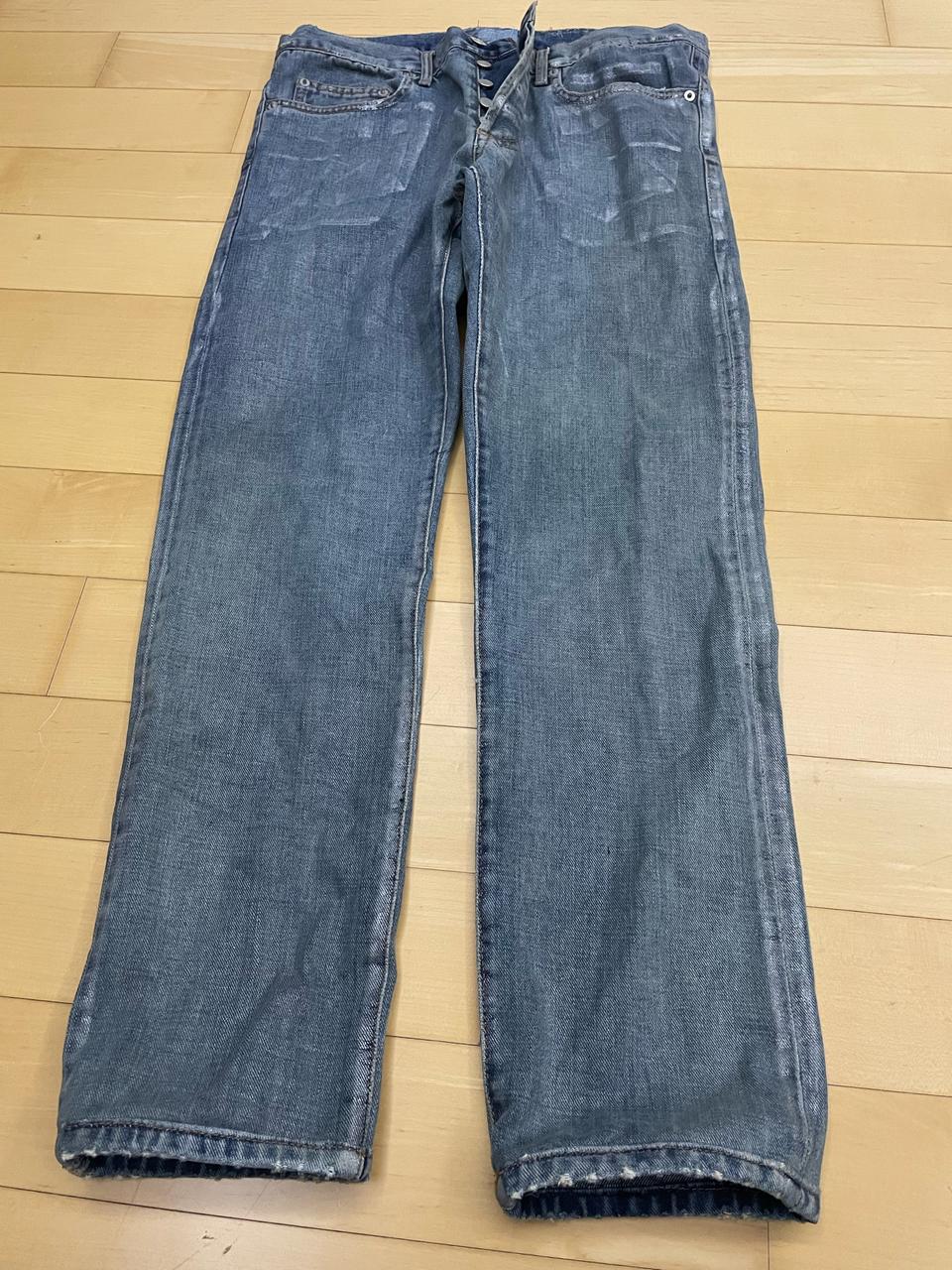 디올 정품 페인팅된 한정판 청바지 31-32