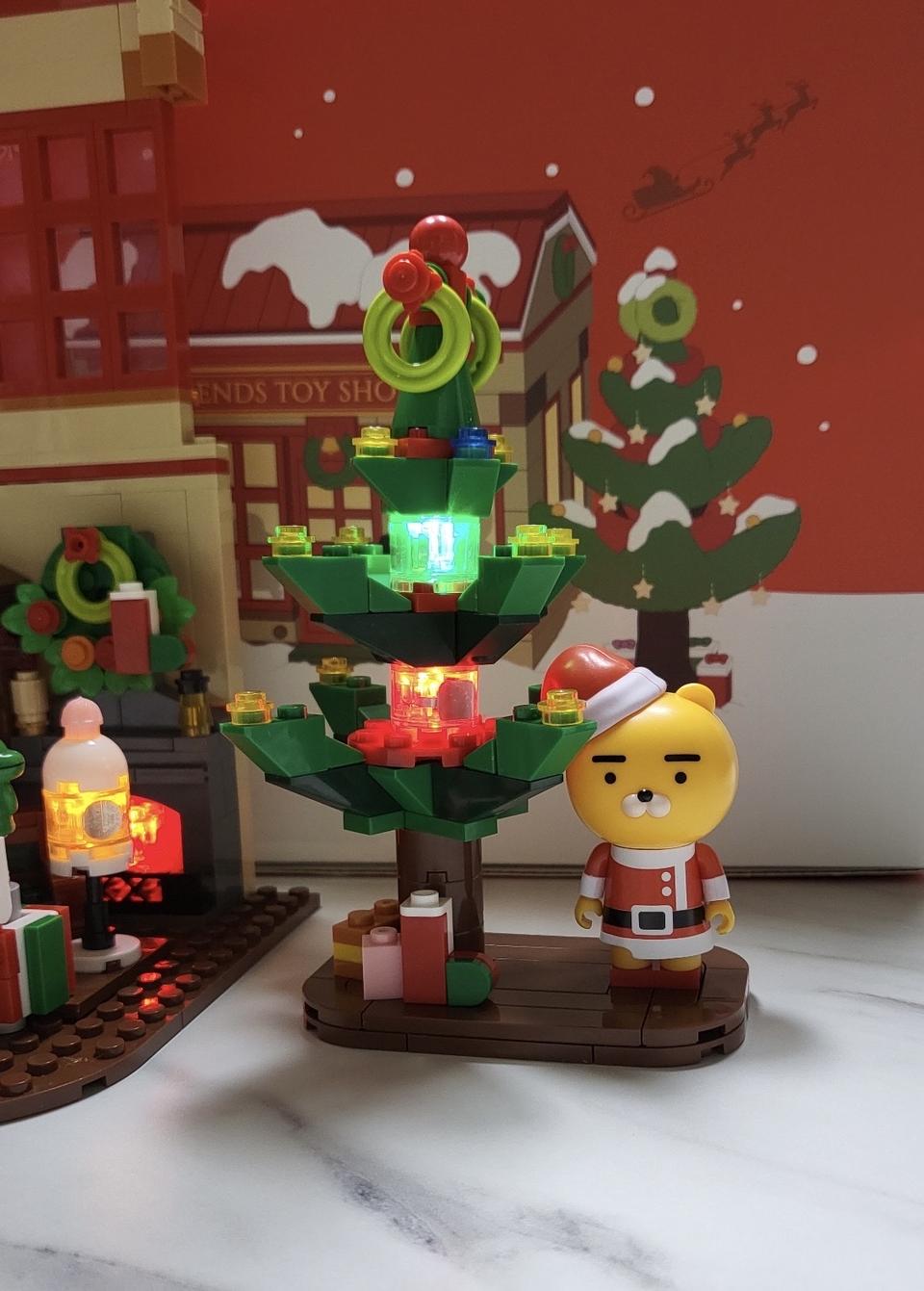 카카오프렌즈 브릭 피규어 2021년 크리스마스 에디션