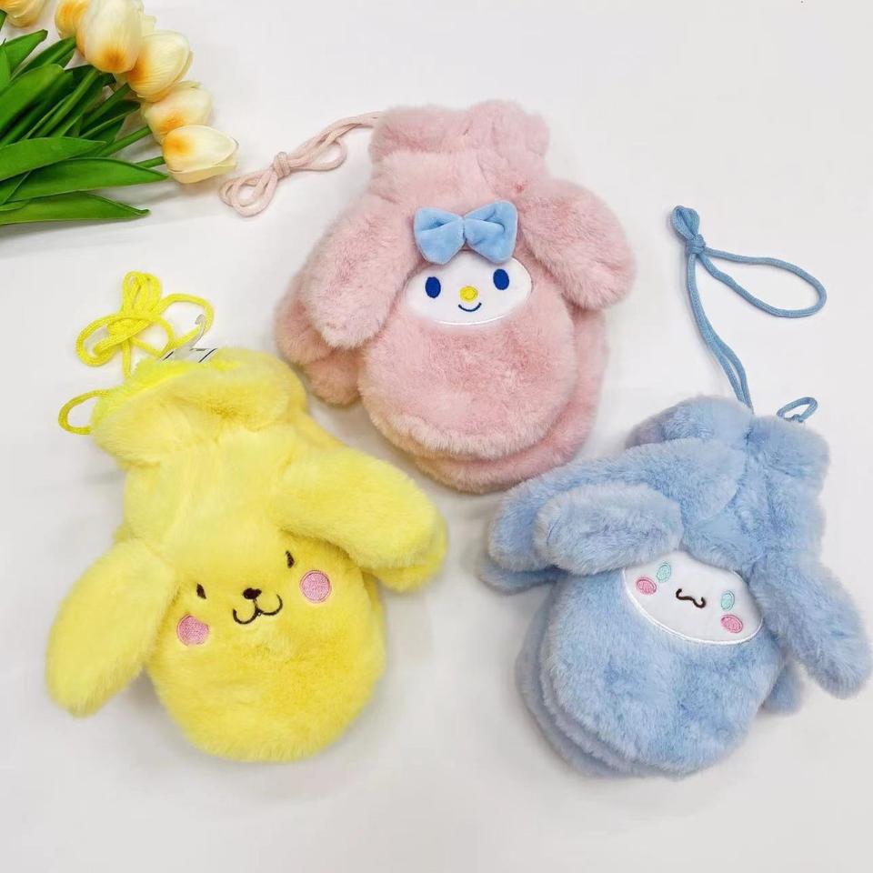 산리오 털장갑 마이멜로디 시나모롤 폼폼푸린