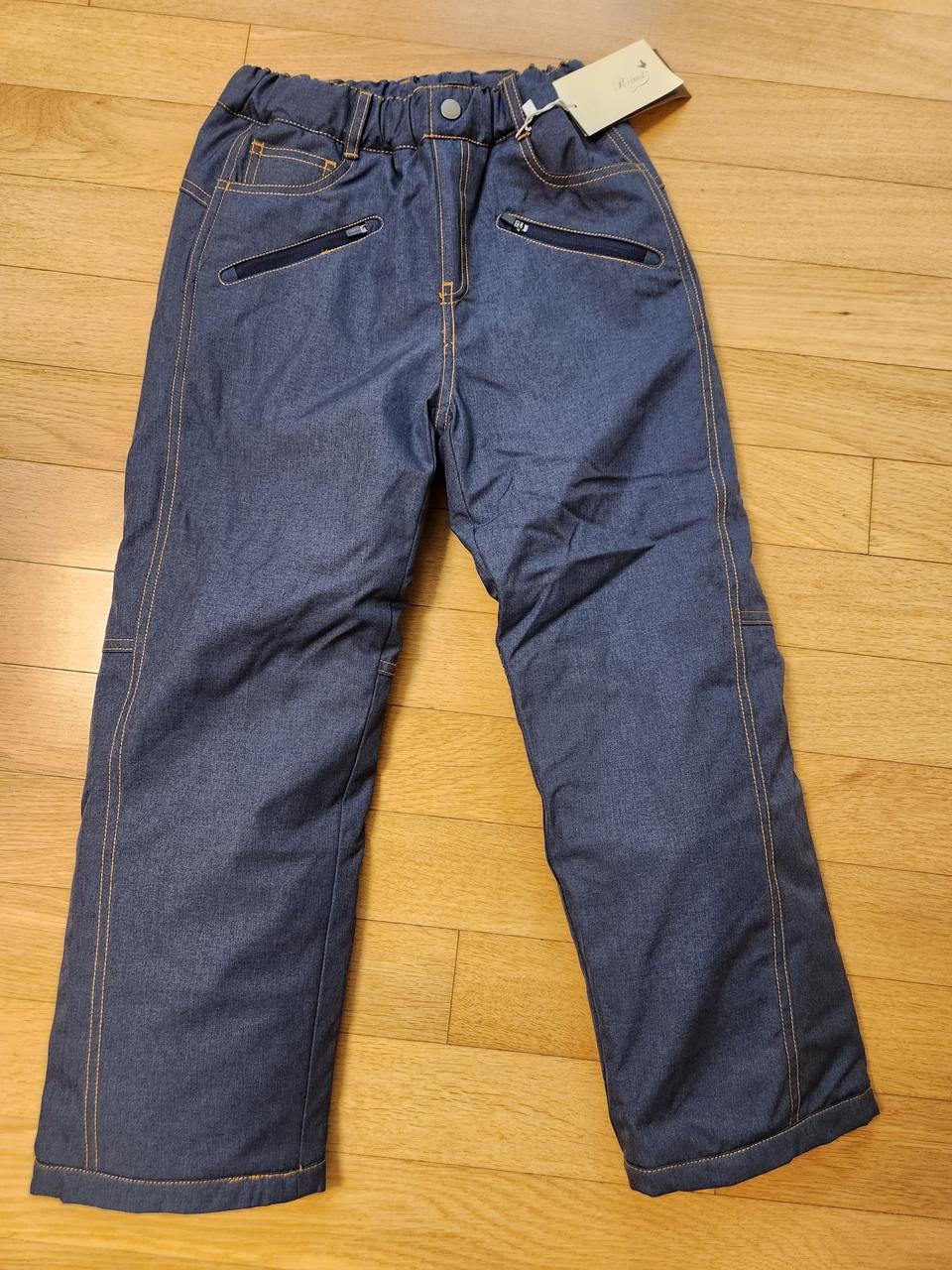 페리미츠 데님눈썰매팬츠 스키복 네이비 140