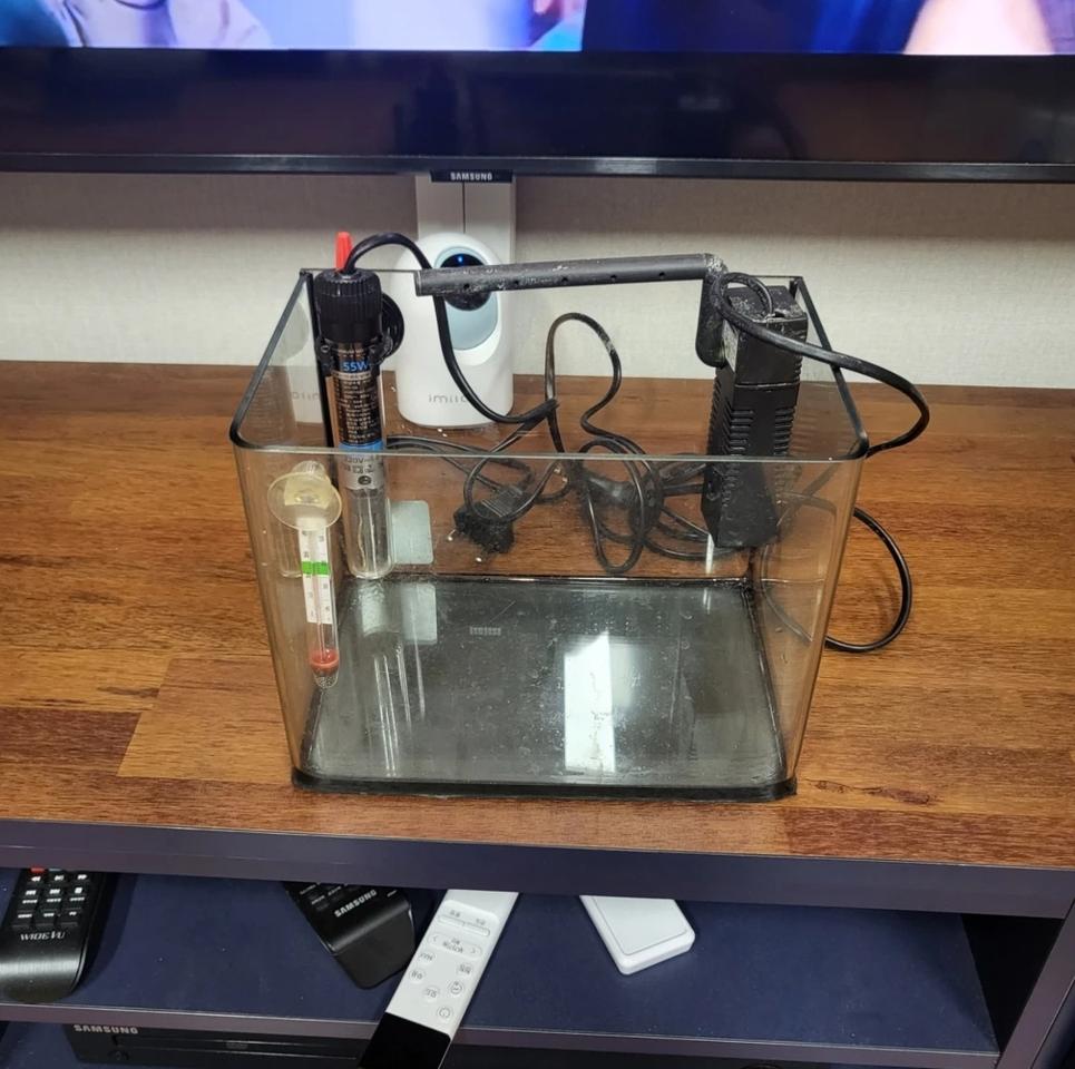 미니 어항세트 (어항,여과기,히터,온도계)