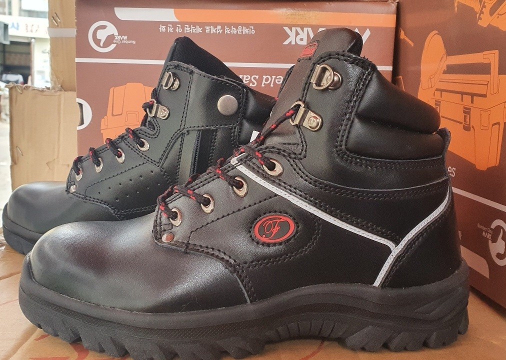 새제품 블랙,진회색 소가죽안전화