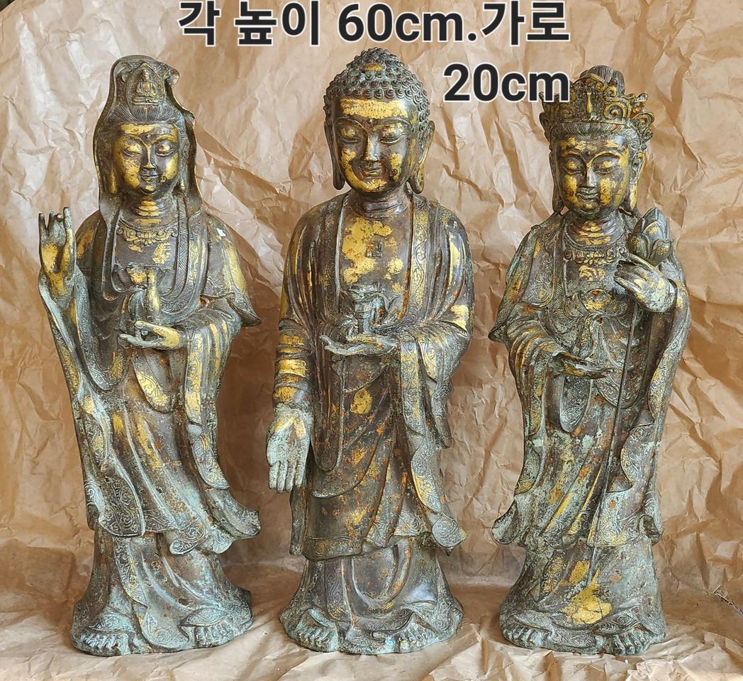 황동 불상 (높이 60cm). 각  35만원