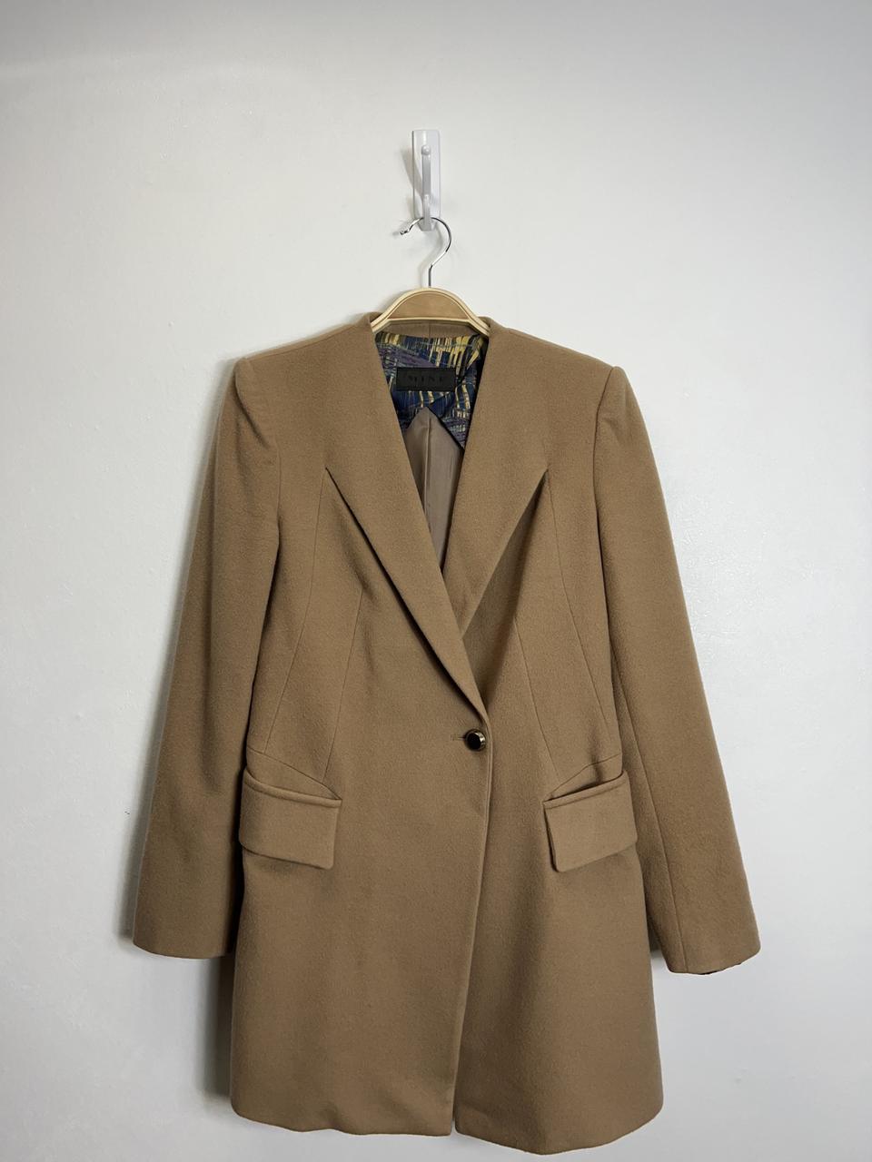 66 마인 모 캐시미어 혼방 코트