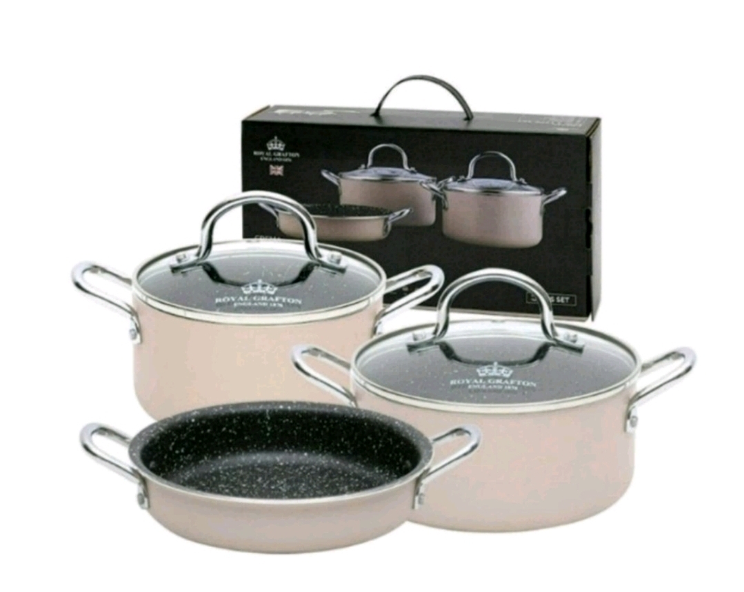 새상품 로얄그래프톤 인덕션 겸용 IH 미니냄비3중 스톤코팅 논스틱 스텐