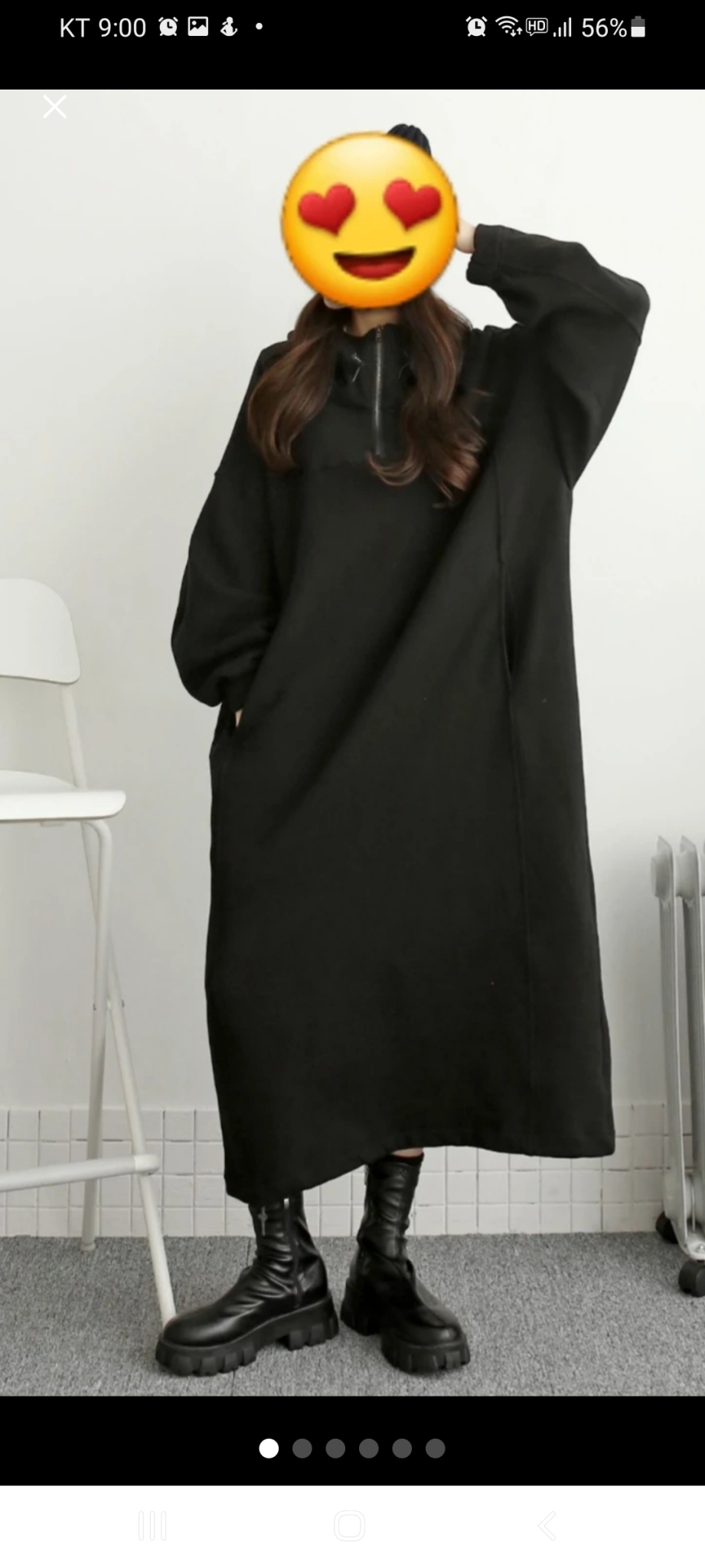 기모후드롱 원피스