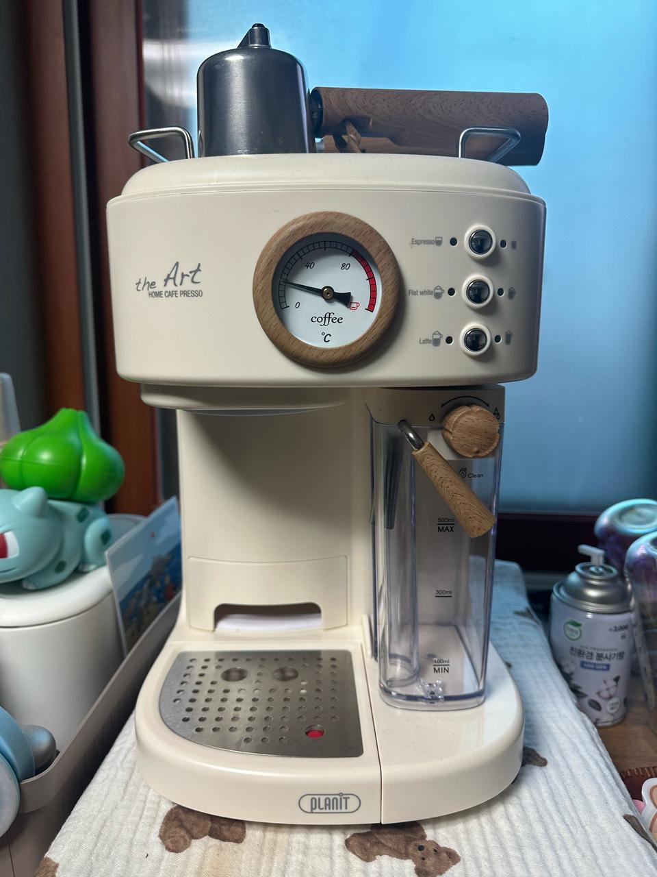 플랜잇 커피머신 (원두+캡슐+우유스팀) 3in1