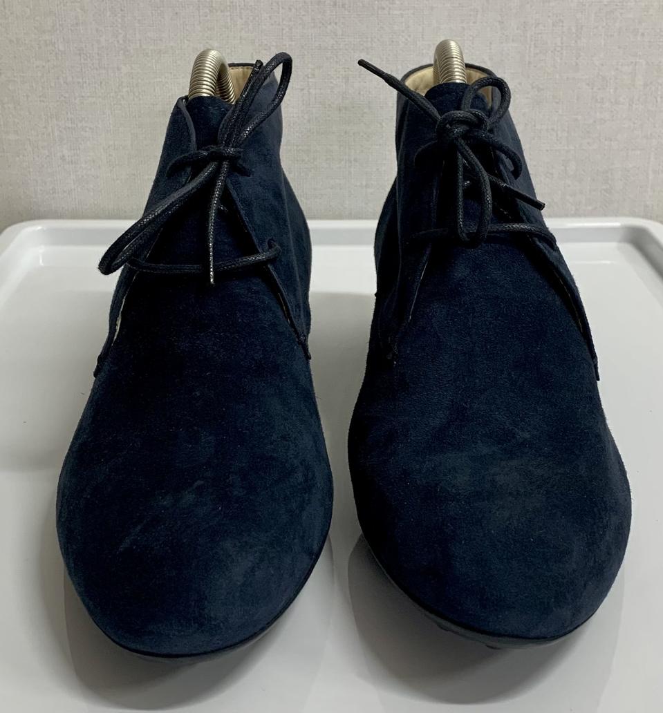 새상품) 토즈 네이비 스웨이드 여자 부츠 41 사이즈
