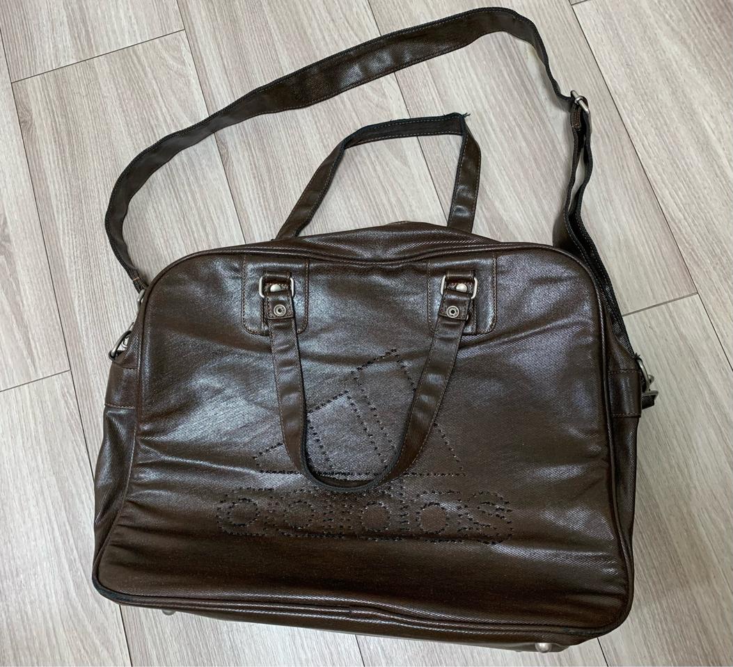 아디다스 브라운 크로스백