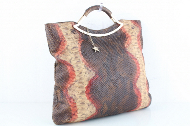 프라로스 쁘띠뜨 멀티컬러 100리얼 뱀피 패션 클러치 토트백 (B3741)