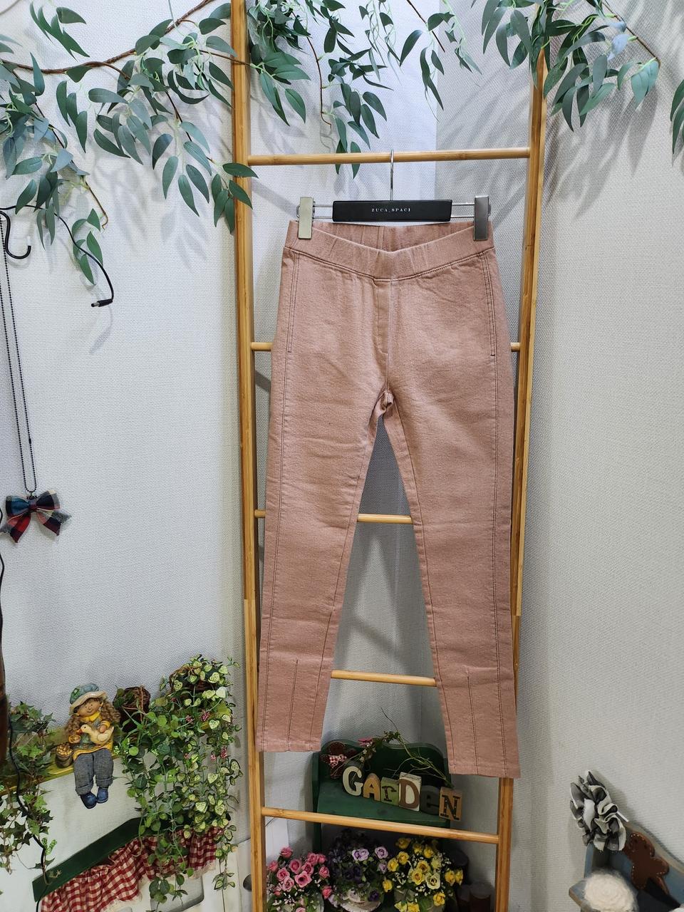 핑크 약기모 스판 스키니