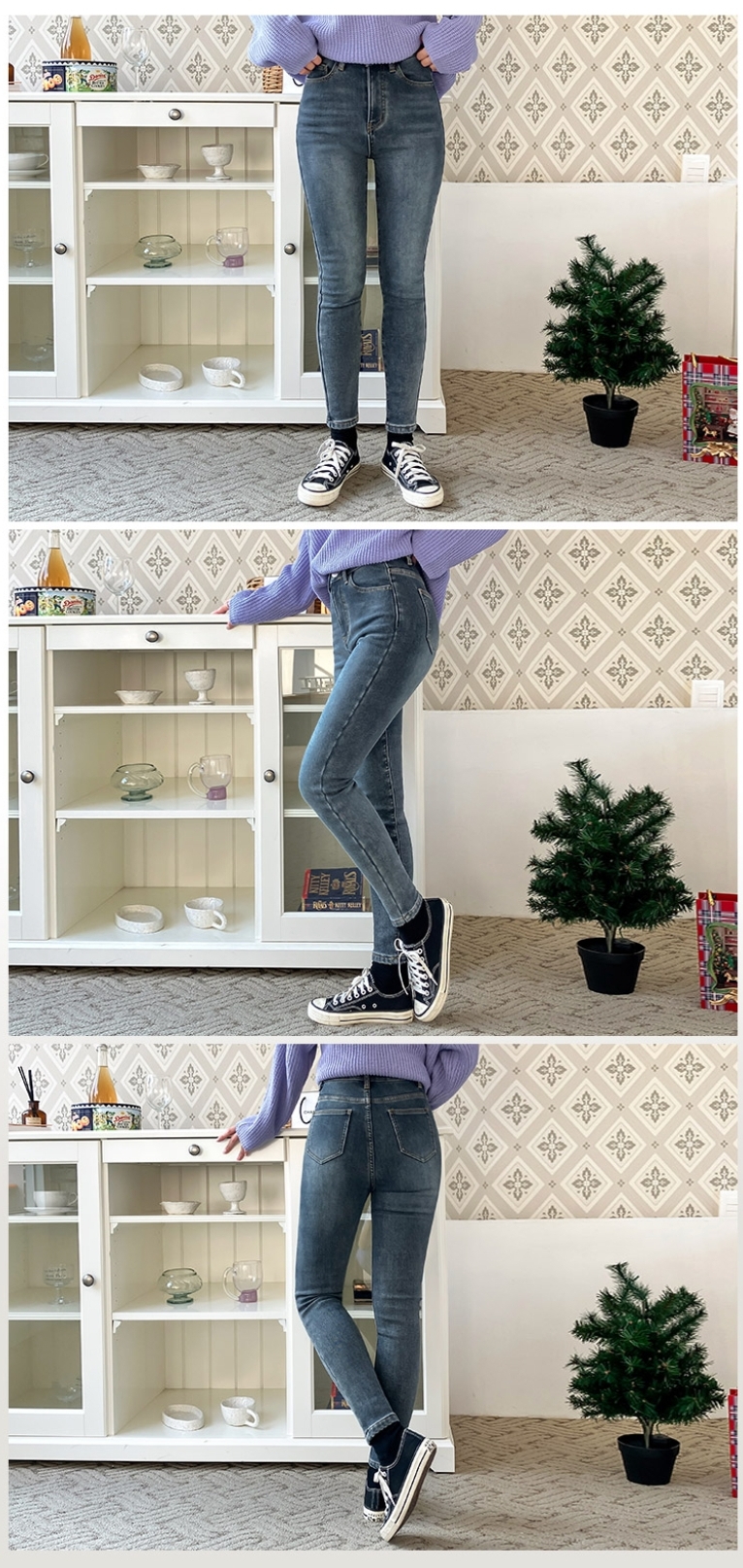 여성⭕기모 청바지M(새상품)