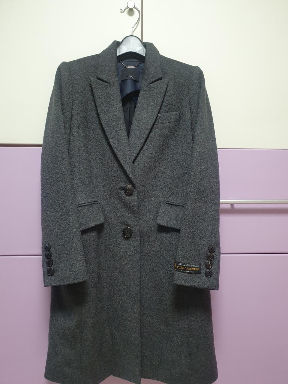 데코 캐시미어100 롱코트