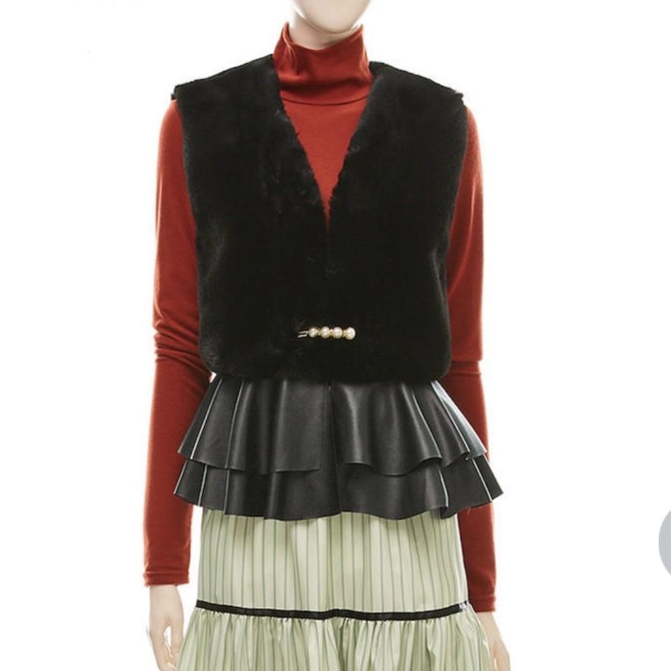 <새상품>브로치 퍼조끼