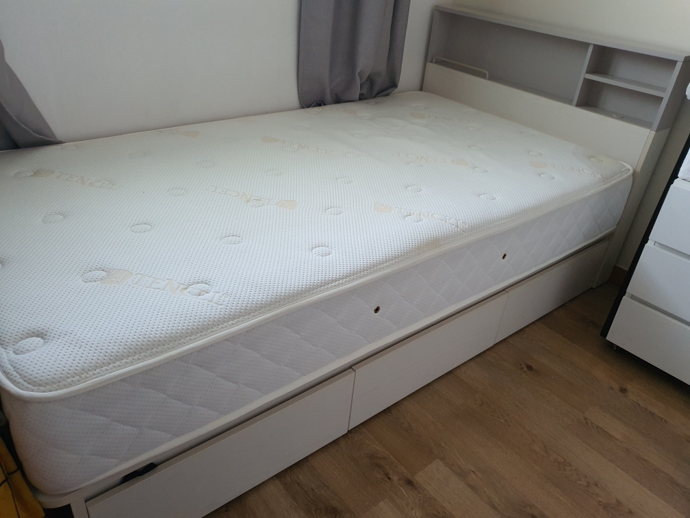 일룸 링키플러스 수납형 침대+메트리스 구매가 90만원