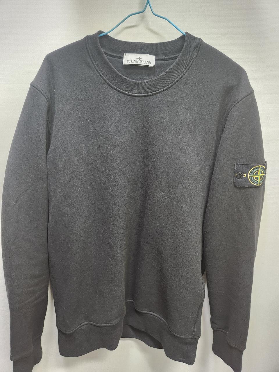 스톤아일랜드 와펜 맨투맨, 검정, M, 22ss